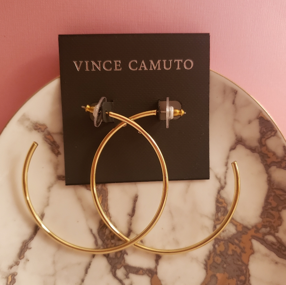 *New-- Vince Camuto Gold Hoop Earrings